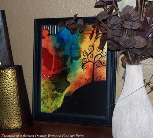 Abstract Art Print 11x14 Print - Contemporary Modern Art by Destiny Womack - Dreaming of Tranquility - dWo