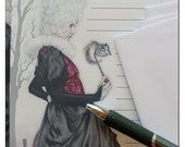 THE PONDERING WITCH Stationery Set with Envelopes