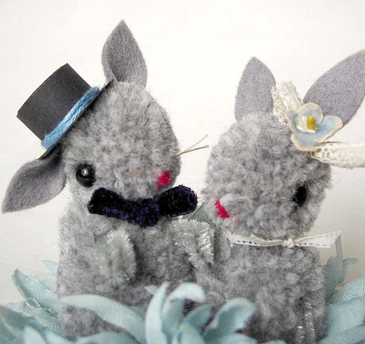 NEW YEARS SALE- Bunny Wedding Cake Topper