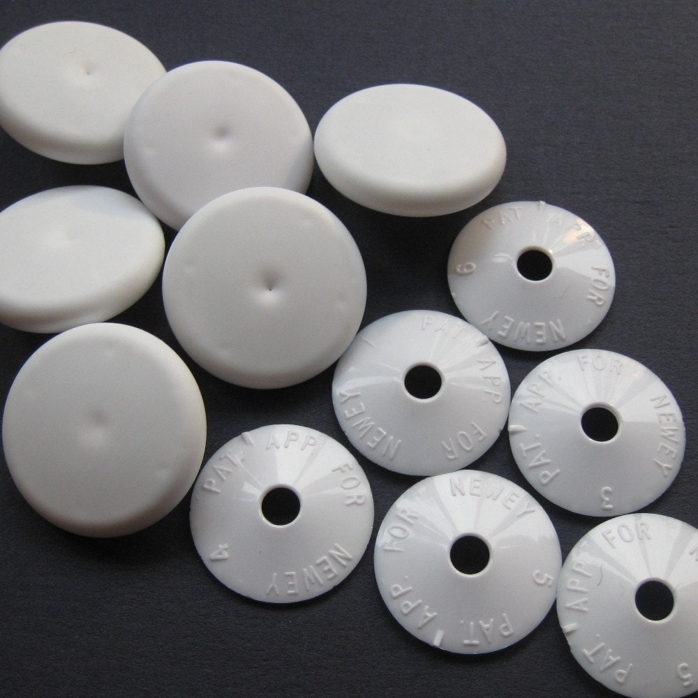 12 x 1 inch Plastic Self Cover buttons