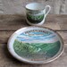 vintage 1950s souvenir tea cup and saucer // Pennsylvania Grand Canyon