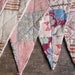 vintage 1930s Depression Era quilt scraps bunting flags (collection 1)
