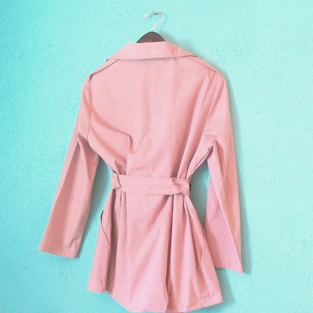 Trench Coat -- Pink mid-length