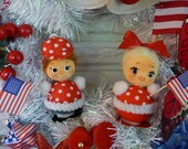 Sweet Vintage Children Patriotic Wreath for 4th of July