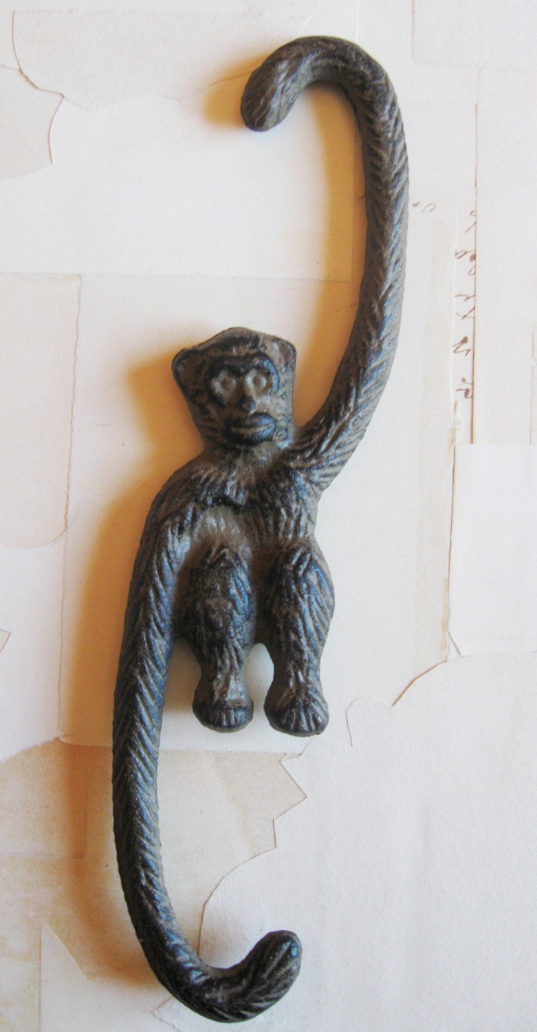 vintage cast iron monkey