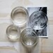 vintage glass casters (round glass weights)
