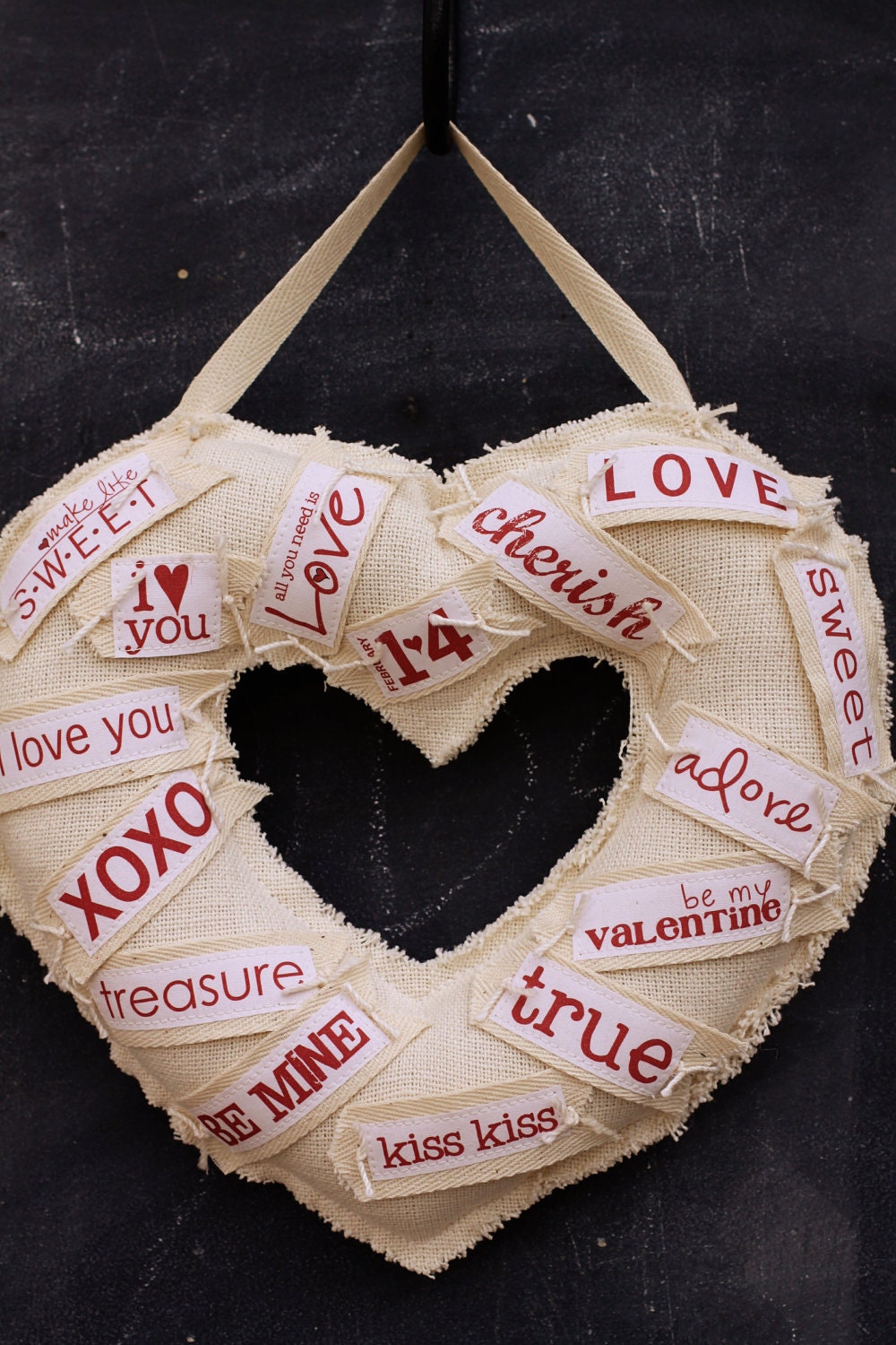 Valentine Tag Wreath