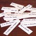 Words, words, words paper scraps
