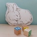 Organic Pillow of Sleeping Bunny - Mishka
