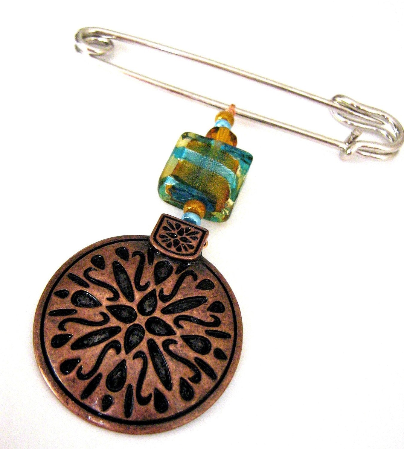 Shawl Pin - Sand Dollar