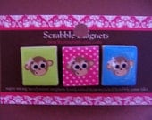 Scrabble Magnets Set - MONKEYS
