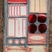 Reserved for Sari in Finland....58 red bordered valentine labels and dennison seals