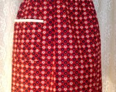 Vintage Red Kitchen Apron Mint