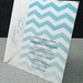 Phoebe Chevron Wedding Invitation - Custom Teal Chevron (Sample)