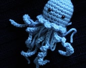 Bright Blue Jellyfish Amigurumi