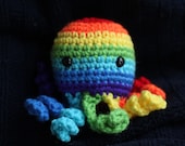 Rainbow Octopus Amigurumi: Crocheted Plush Toy
