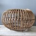 Franco Albini Mid-Century Wicker Rattan Ottoman Stool