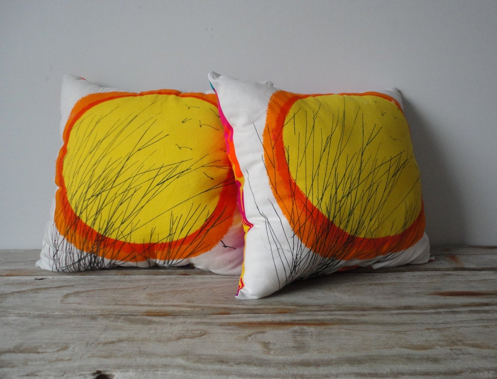 Modern Vera Neumann Graphic Pillow
