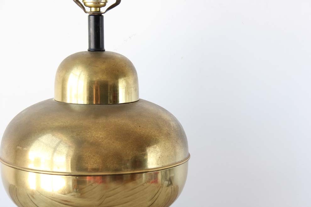 Hollywood Regency Gold Table Lamp