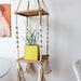 R e s e r v e d Large Chunky Boho Tiered Woven Plant Hanger