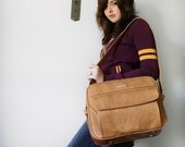 Vintage Samsonite Caramel Brown Messenger Bag LUGGAGE Pick Your Poison
