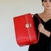 Custom Order for Erinn Vintage AMELIA EARHART Candy Apple Cherry Red Train Case Pick Your Poison