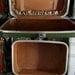VINTAGE Moss Olive Green TRAIN CASE Luggage Amelia Earhart