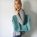 Vintage Samsonite Aqua Blue Sparkle TOTE Bag Pick Your Poison LUGGAGE