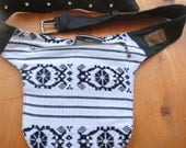 White Denim and Camboya Textile Hip Bag