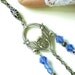 Clearance Unique Sapphire Crystal Silver Bib Necklace