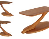 Living room Table Set Cantilever coffee and 2 side tables