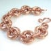 Heavy Metal Chain Bracelet Eco Friendly Copper Metalwork Unisex Jewelry