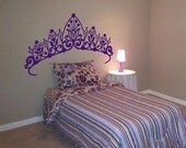 Princess Headboard - Girls Room - Wall Decals - Your Choice of Color