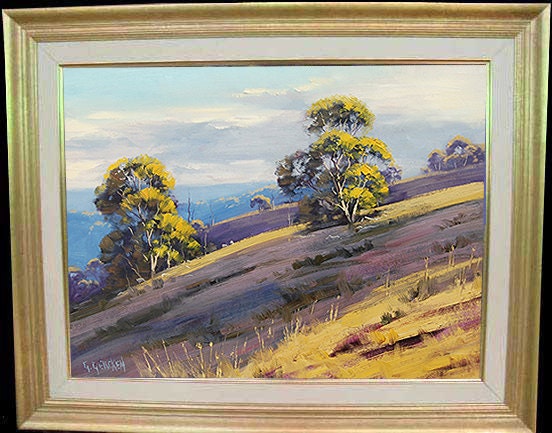 ORIGINAL OIL Landscape PAINTING Pastoral Fine Art Plein air Australia Award winning Artist Graham Gercken