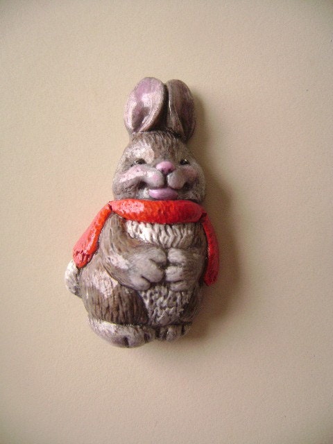 Rabbit in a Red Scarf