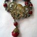 RESERVED Vintage Necklace - Art Nouveau Glass
