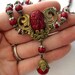 RESERVED Vintage Necklace - Art Nouveau Glass