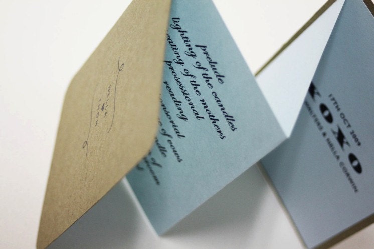 As seen in MARTHA STEWART WEDDINGS Nella Pocket Program