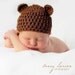 Crochet Baby Hat, Baby Tiger Hat, Photography Prop, Newborn to 3 Months, Auburn Tiger Hat, Photographer Prop