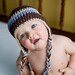 POPULAR Crochet Baby Hats, Baby Boy Hats, Football Earflap Hat, Photography Prop, Newborn to 3 Months, Brown Hat - Photographer Prop