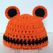 Crochet Baby Hat, Baby Tiger Hat, Photography Prop, Newborn to 3 Months, Auburn Tiger Hat, Photographer Prop
