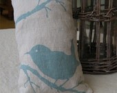 Screen Printed Cedar Sachet with Winter Wren