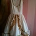 Royal white and gold dress
