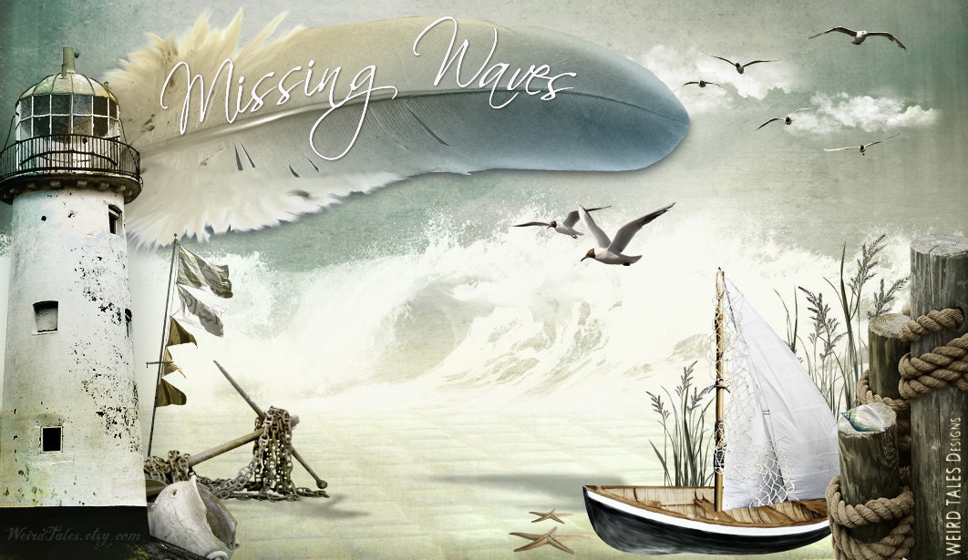 Missing Waves // Pre-Designed Etsy Storefront Graphic Set - WeirdTales