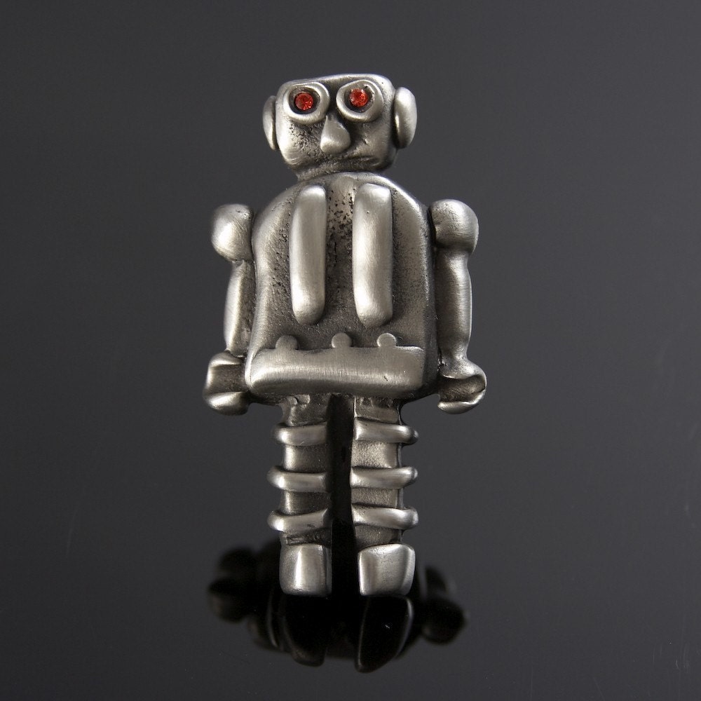 Robbie the Robot Pewter Knob