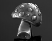 Mushroom Pewter Knob