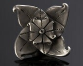 Posey Flower Pewter Knob