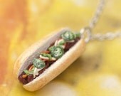 Necklace - Vietnamese Pork Banh Mi Sandwich Handmade by Roscata