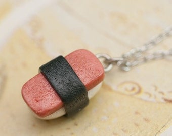 Necklace - SPAM Musubi Sushi Handmade by Roscata