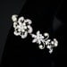 Pearl Crystal Bracelet Wedding Bracelet Jewelry Rhinestone Flower Bridal Bracelet Vintage Wedding Jewelry SABINE FINE